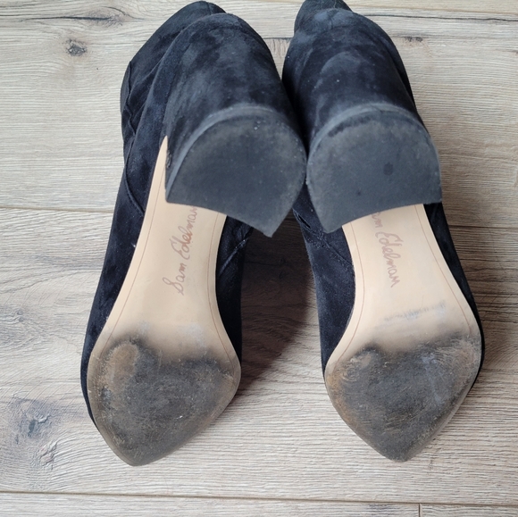 Sam Edelman Hilty, Black Suede Booties, Size 9.5 - Picture 6 of 16